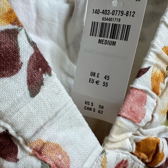 BNWT Abercrombie & Fitch Floral Sleeve Top - Picture 5 of 6